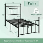 Struttura letto in metallo matrimoniale/piazza e mezza/queen size con testiera, contenitore sottoletto, base per materasso