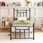 Struttura letto in metallo matrimoniale/piazza e mezza/queen size con testiera, contenitore sottoletto, base per materasso
