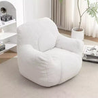 Sedia sacco con imbottitura, morbida e trapuntata, soffice divano pigro, comoda con memory foam per dormitorio, appartamento, soggiorno