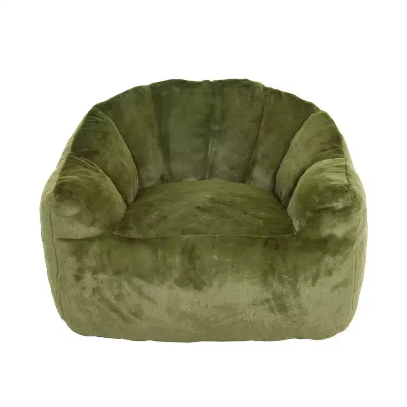 Poltrona pouf con braccioli in schiuma ad alta densità, comoda e morbida, per adulti, soggiorno, camera da letto, angolo lettura