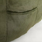 Poltrona pouf con braccioli in schiuma ad alta densità, comoda e morbida, per adulti, soggiorno, camera da letto, angolo lettura