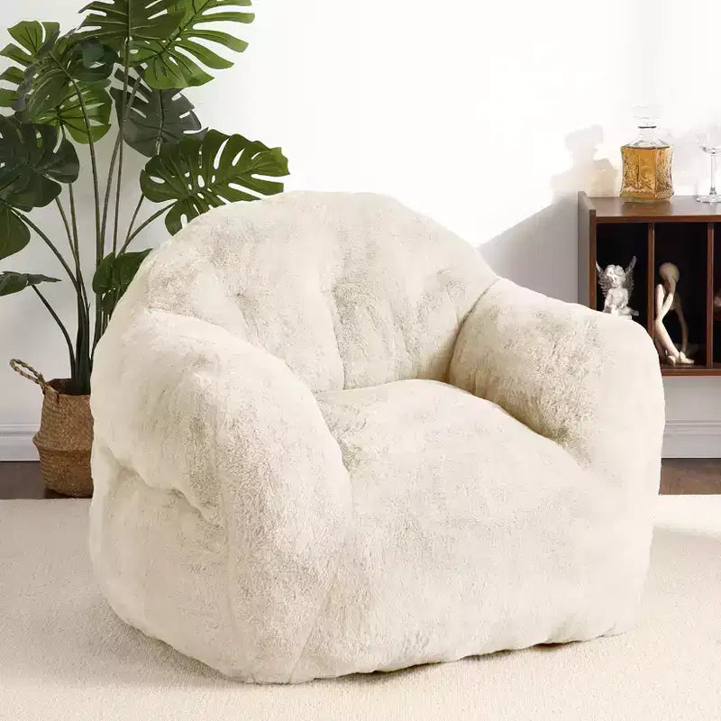GustoWave Extra Large Bean Bag Chair for Bedroom & Living Room, Beige