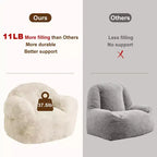 Pouf sacco extra large per camera da letto e soggiorno, Beige