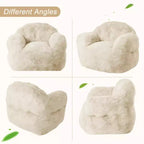 Pouf sacco extra large per camera da letto e soggiorno, Beige