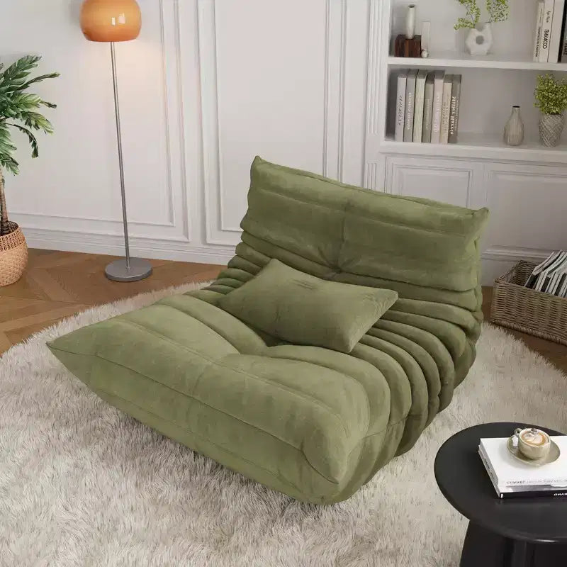 35.4 Pouf a sacco, divanetto in memory foam impermeabile senza cuciture con capacità di 408 kg per soggiorno e camera da letto