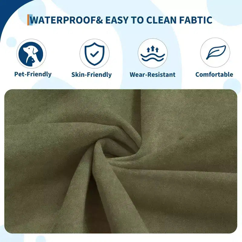 35.4 Pouf a sacco, divanetto in memory foam impermeabile senza cuciture con capacità di 408 kg per soggiorno e camera da letto