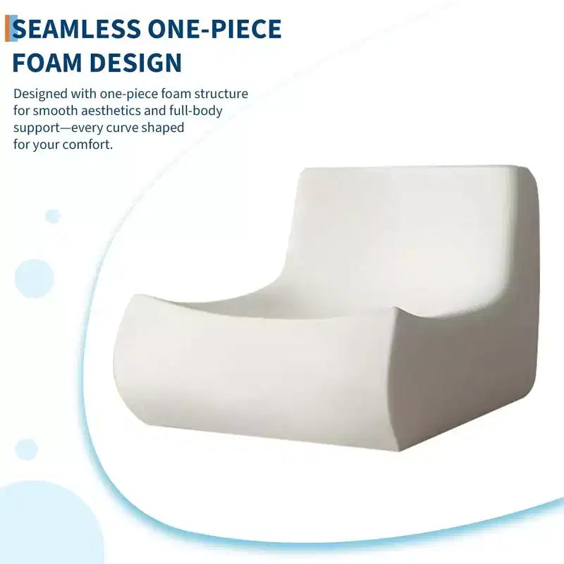 35.4 Pouf a sacco, divanetto in memory foam impermeabile senza cuciture con capacità di 408 kg per soggiorno e camera da letto