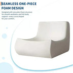 35.4 Pouf a sacco, divanetto in memory foam impermeabile senza cuciture con capacità di 408 kg per soggiorno e camera da letto