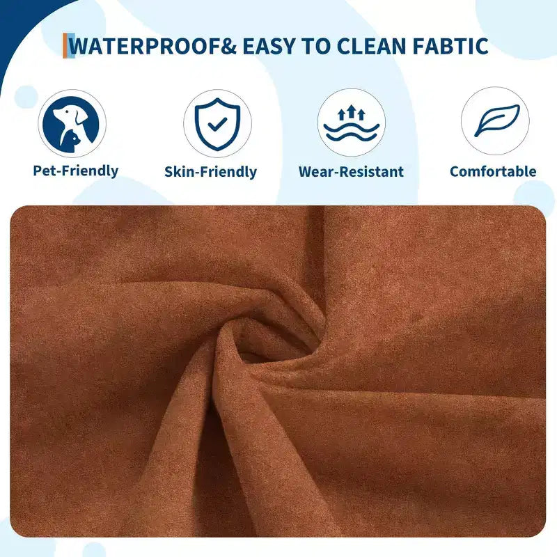 35.4 Pouf a sacco, divanetto in memory foam impermeabile senza cuciture con capacità di 408 kg per soggiorno e camera da letto