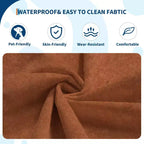 35.4 Pouf a sacco, divanetto in memory foam impermeabile senza cuciture con capacità di 408 kg per soggiorno e camera da letto