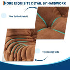 35.4 Pouf a sacco, divanetto in memory foam impermeabile senza cuciture con capacità di 408 kg per soggiorno e camera da letto