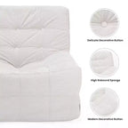 Poltrona sacco ergonomica in memory foam Hayes con pouf