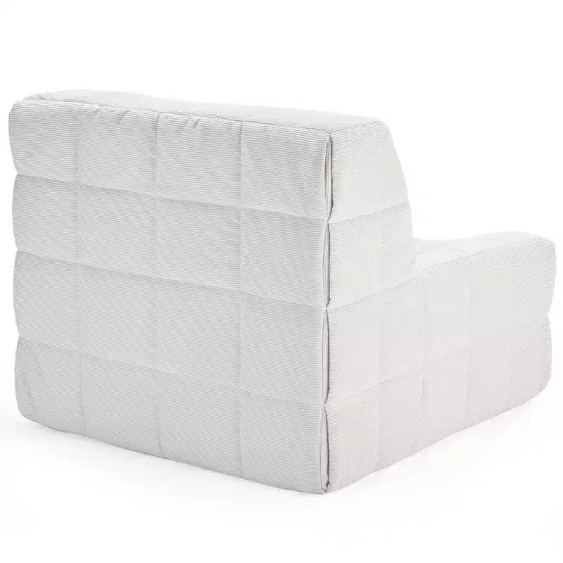 Poltrona sacco ergonomica in memory foam Hayes con pouf