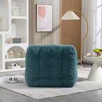 Poltrona sacco/sedia da pavimento/divano pigro con memory foam e pouf, divano a sacco per sala lettura, soggiorno