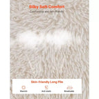 Poltrona sacco, divano a sacco con braccioli per adulti, in soffice peluche e imbottitura in schiuma ad alta densità, poltrona sacco per adulti con cerniera, beige