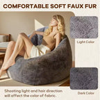 Poltrona Sacco con Braccioli, Sedia da Pavimento con Memory Foam, Divano Sacco Gaming per Adulti per Camera da Letto, Soggiorno