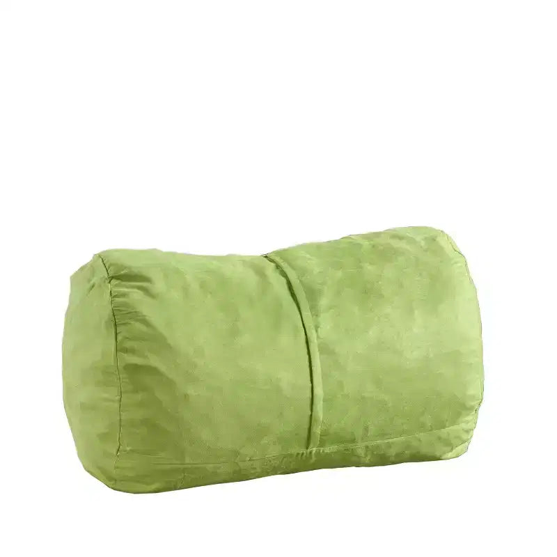 Poltrona a Sacco, Divano a Sacco Cilindrico in Pelle Scamosciata da 4FT, Poltrona Oversize per Camera da Letto e Soggiorno