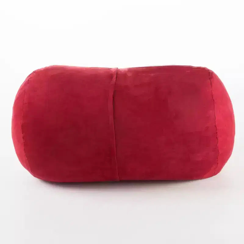 Poltrona a Sacco, Divano a Sacco Cilindrico in Pelle Scamosciata da 4FT, Poltrona Oversize per Camera da Letto e Soggiorno