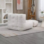 Poltrona Sacco e Pouf, Poltrona da Pavimento in Memory Foam per il Massimo Comfort, Poltrona Divano Pigra per Sala Lettura, Soggiorno