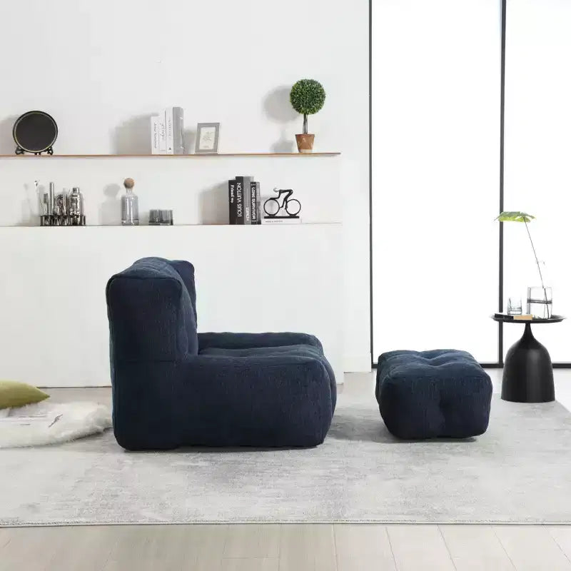 Poltrona Sacco e Pouf, Poltrona da Pavimento in Memory Foam per il Massimo Comfort, Poltrona Divano Pigra per Sala Lettura, Soggiorno