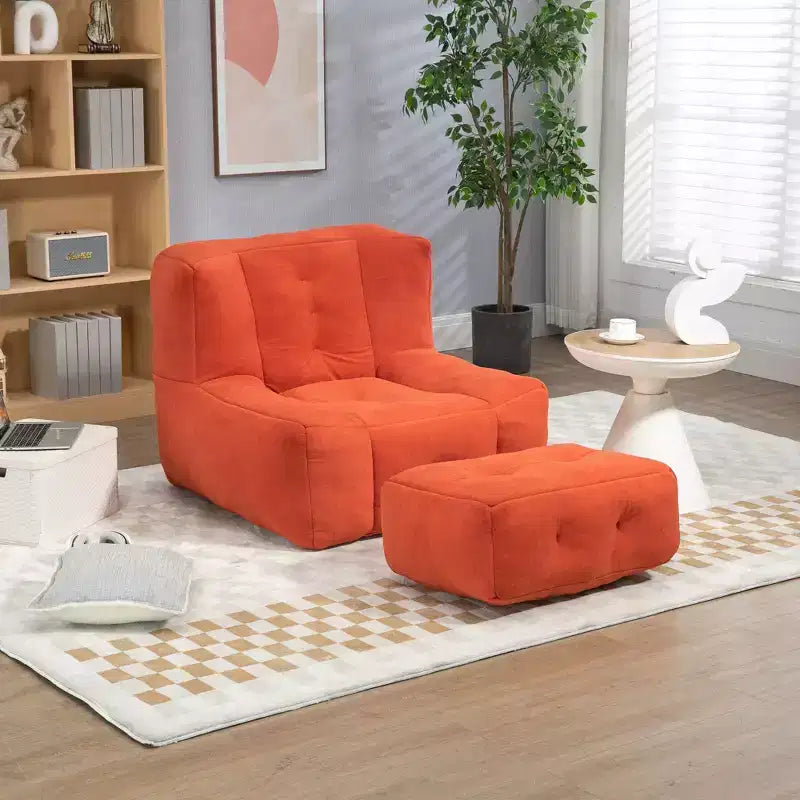 Poltrona Sacco e Pouf, Poltrona da Pavimento in Memory Foam per il Massimo Comfort, Poltrona Divano Pigra per Sala Lettura, Soggiorno