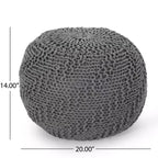Poltrona a sacco in tessuto intrecciato, Poltrona da pavimento in memory foam per un comfort elegante, Comoda poltrona per l'arredamento del soggiorno e della camera da letto