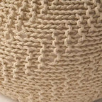 Poltrona a sacco in tessuto intrecciato, Poltrona da pavimento in memory foam per un comfort elegante, Comoda poltrona per l'arredamento del soggiorno e della camera da letto