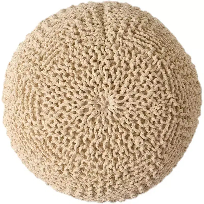 Poltrona a sacco in tessuto intrecciato, Poltrona da pavimento in memory foam per un comfort elegante, Comoda poltrona per l'arredamento del soggiorno e della camera da letto