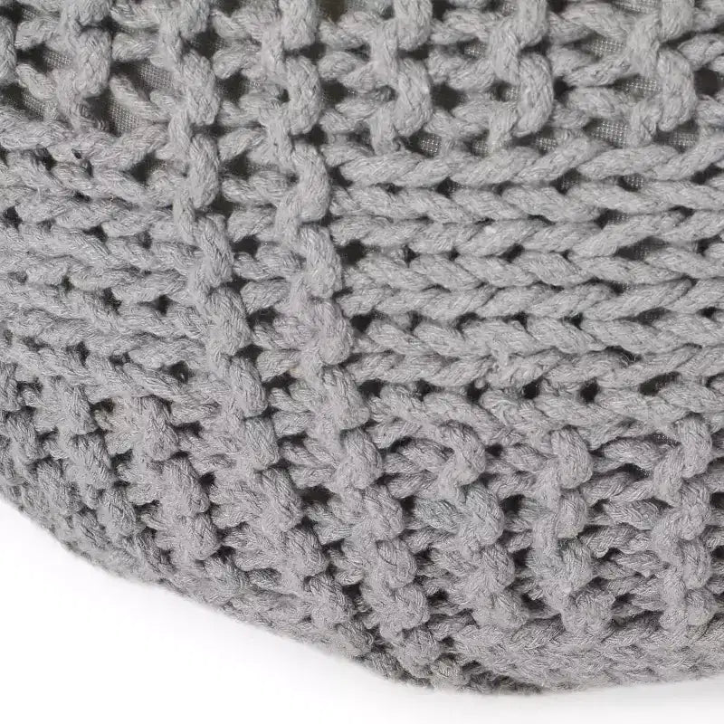 Poltrona a sacco in tessuto intrecciato, Poltrona da pavimento in memory foam per un comfort elegante, Comoda poltrona per l'arredamento del soggiorno e della camera da letto