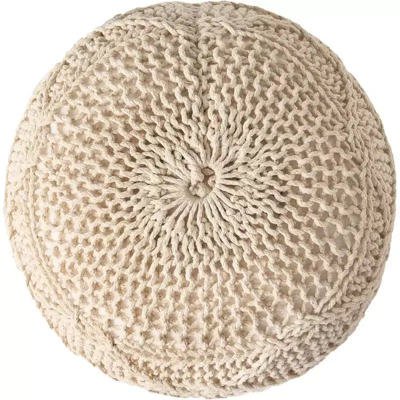 Poltrona a sacco in tessuto intrecciato, Poltrona da pavimento in memory foam per un comfort elegante, Comoda poltrona per l'arredamento del soggiorno e della camera da letto