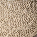 Poltrona a sacco in tessuto intrecciato, Poltrona da pavimento in memory foam per un comfort elegante, Comoda poltrona per l'arredamento del soggiorno e della camera da letto