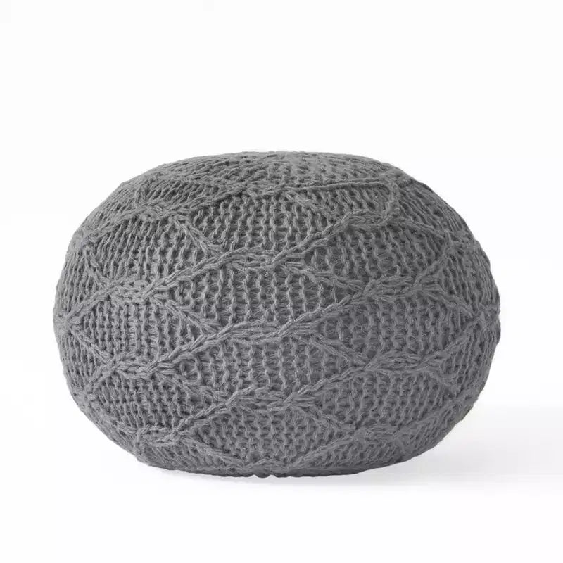 Poltrona a sacco in tessuto intrecciato, Poltrona da pavimento in memory foam per un comfort elegante, Comoda poltrona per l'arredamento del soggiorno e della camera da letto
