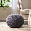 Poltrona a sacco in tessuto intrecciato, Poltrona da pavimento in memory foam per un comfort elegante, Comoda poltrona per l'arredamento del soggiorno e della camera da letto