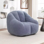 Poltrona sacco in tessuto orsetto morbido, poltrona da pavimento in memory foam per un comfort extra, poltrona lounge da gaming moderna per il soggiorno