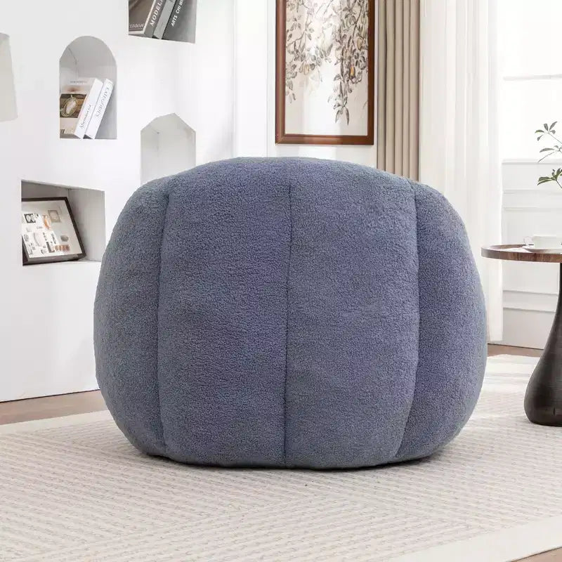 Poltrona sacco in tessuto orsetto morbido, poltrona da pavimento in memory foam per un comfort extra, poltrona lounge da gaming moderna per il soggiorno