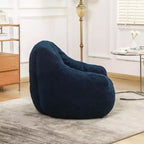 Poltrona sacco in tessuto orsetto morbido, poltrona da pavimento in memory foam per un comfort extra, poltrona lounge da gaming moderna per il soggiorno