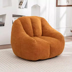 Poltrona sacco in tessuto orsetto morbido, poltrona da pavimento in memory foam per un comfort extra, poltrona lounge da gaming moderna per il soggiorno