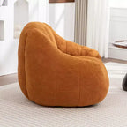 Poltrona sacco in tessuto orsetto morbido, poltrona da pavimento in memory foam per un comfort extra, poltrona lounge da gaming moderna per il soggiorno