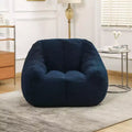 Poltrona sacco in tessuto orsetto morbido, poltrona da pavimento in memory foam per un comfort extra, poltrona lounge da gaming moderna per il soggiorno