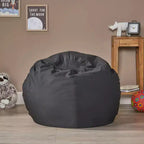 TUYOHW Round Bean Bag Chair for Adults, High-Density Foam Floor Chair for Firm Support, Modern Lazy Sofa Chair for Living Room