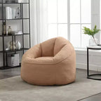 Sedia da divano a sacco Bedding, sedia a sacco con schiuma ad alta pressione, materiale per adulti con imbottitura in schiuma compressa, pouf a sacco con poggiapiedi