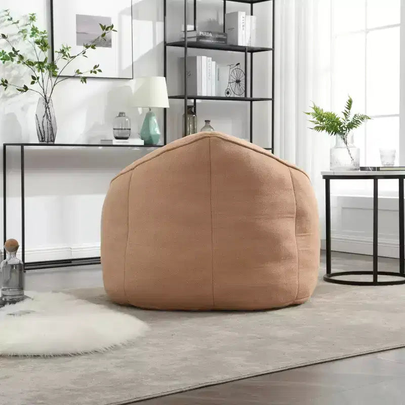 Sedia da divano a sacco Bedding, sedia a sacco con schiuma ad alta pressione, materiale per adulti con imbottitura in schiuma compressa, pouf a sacco con poggiapiedi