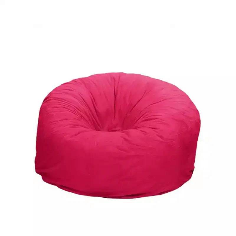 Pouf Sacco Gigante in Pelliccia Lavabile da 5 Piedi, Rosa