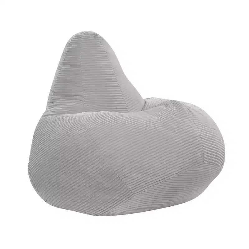 Poltrona Sacco per Adulti con Rivestimento in Velluto a Coste Delicato sulla Pelle e Imbottitura in Spugna Morbida Blu/Grigio Scuro/Grigio Chiaro/Rosa/Beige