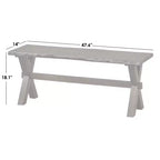 Panca da pranzo Mandeville Rustic Live Edge in legno massello noce: struttura in legno, rettangolare, 2 posti, finitura verniciata