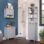 Mobile contenitore Madison a due ante per bagno e lavanderia con ripiano regolabile