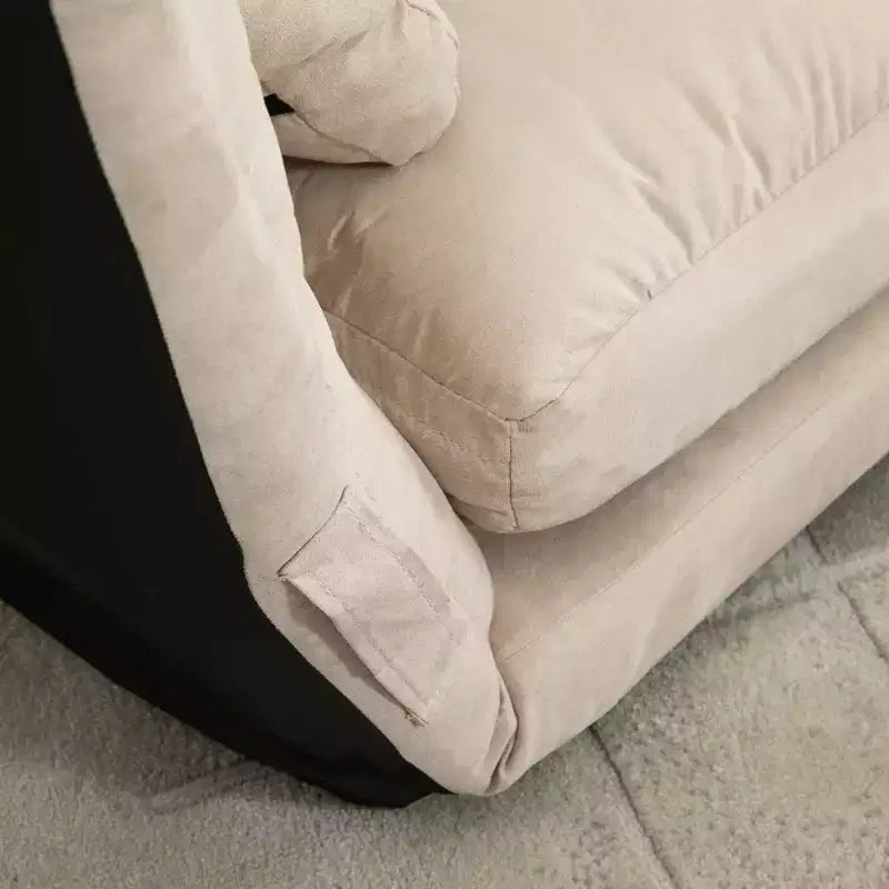 Divano Letto Convertibile, Pieghevole, Chaise Longue per Ospiti con 2 Cuscini, Schienale e Poggiatesta Regolabili