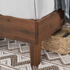 Struttura letto a piattaforma in legno Marissa 12 Deluxe marrone