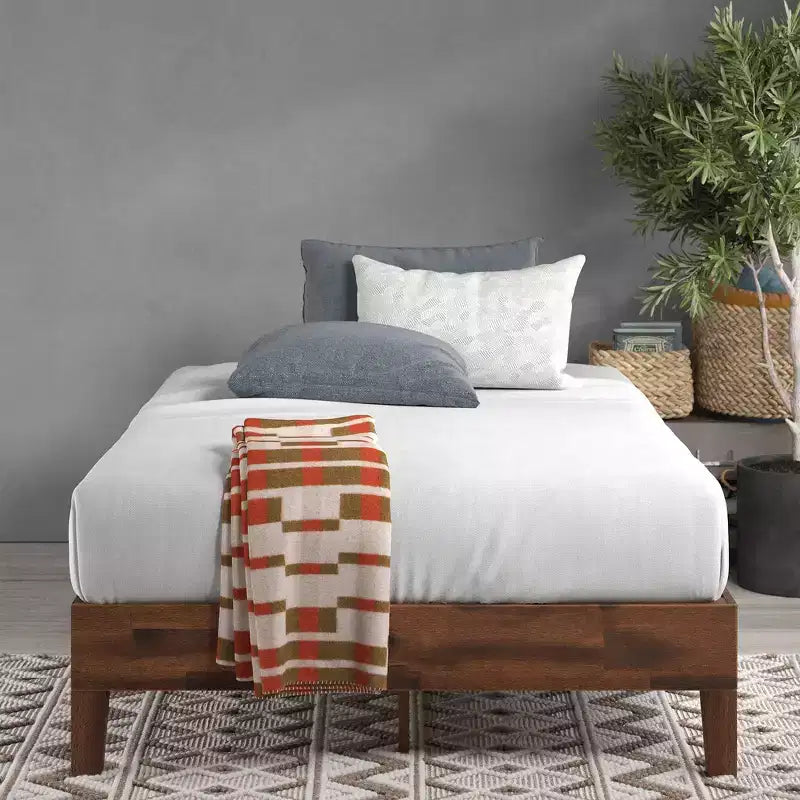 Struttura letto a piattaforma in legno Marissa 12 Deluxe marrone