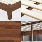 Struttura letto a piattaforma in legno Marissa 12 Deluxe marrone